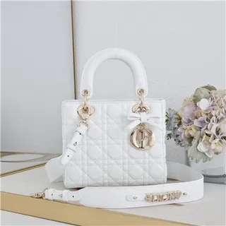 Dior Lady Dior বার্গন্ডি কুইল্টেড ক্যানেজ টপ-হ্যান্ডেল টোট ব্যাগ 19