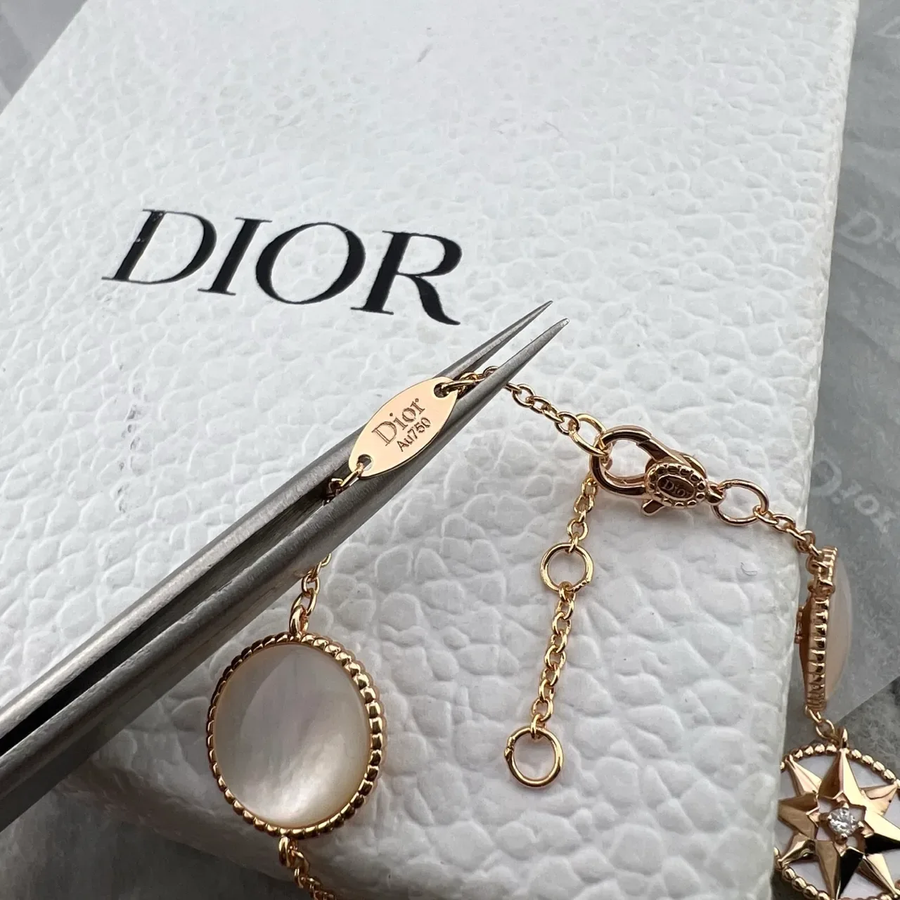 Dior Rose des Vents Enamel Star Charm Bracelet 2