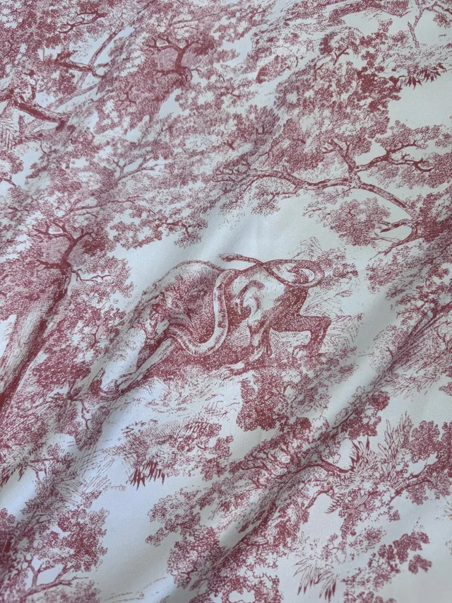 Dior Toile Print and Striped Border Silk Scarf 9