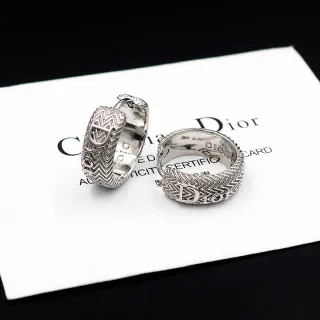Dior Tribales Chevron Monogram خواتم فضية