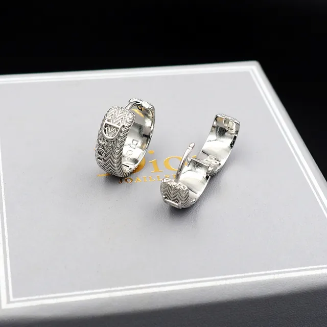 Dior Tribales Chevron Monogram Anéis de Prata 4
