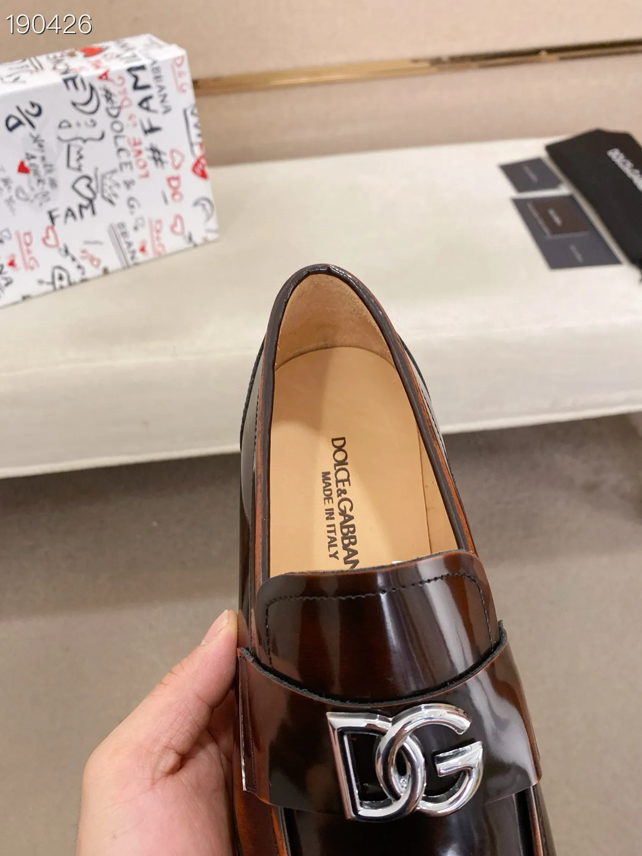 Dolce & Gabbana Portofino Two-Tone Brown Leather Loafers 6