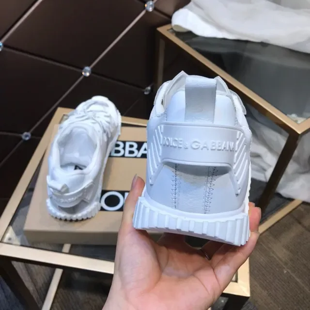Dolce & Gabbana White Gray Layered Cage Overlay Transparent Mesh Panels Lifestyle Sneakers 7
