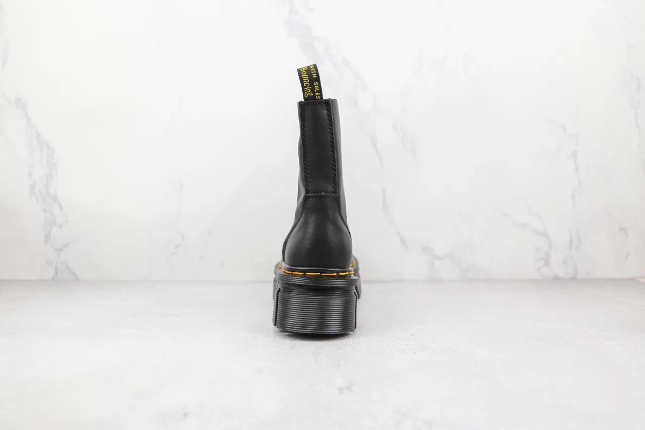 Dr. Martens Jadon काली पीली चंकी प्लेटफॉर्म सोल वेल्ट स्टिचिंग मार्टिन बूट्स 9