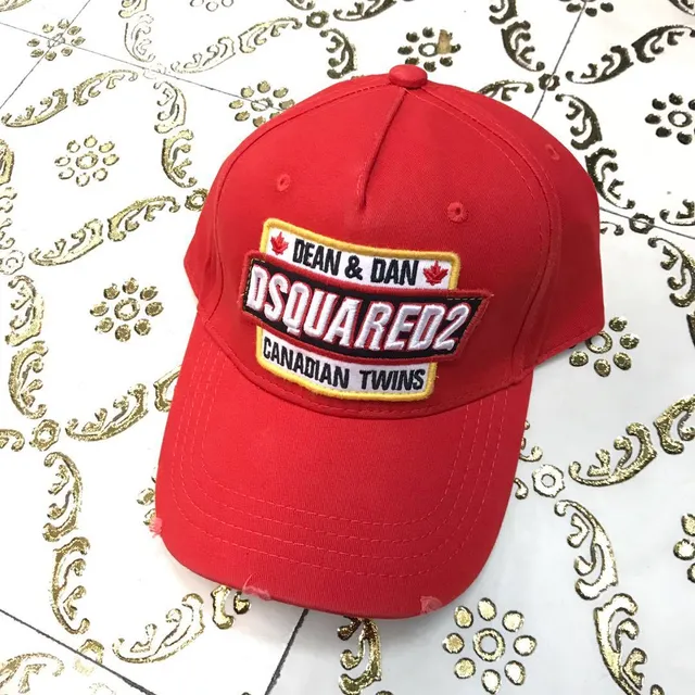 Dsquared2 ICON Gemelos Canadienses Bordados Verde Oliva Gorra de Béisbol 3