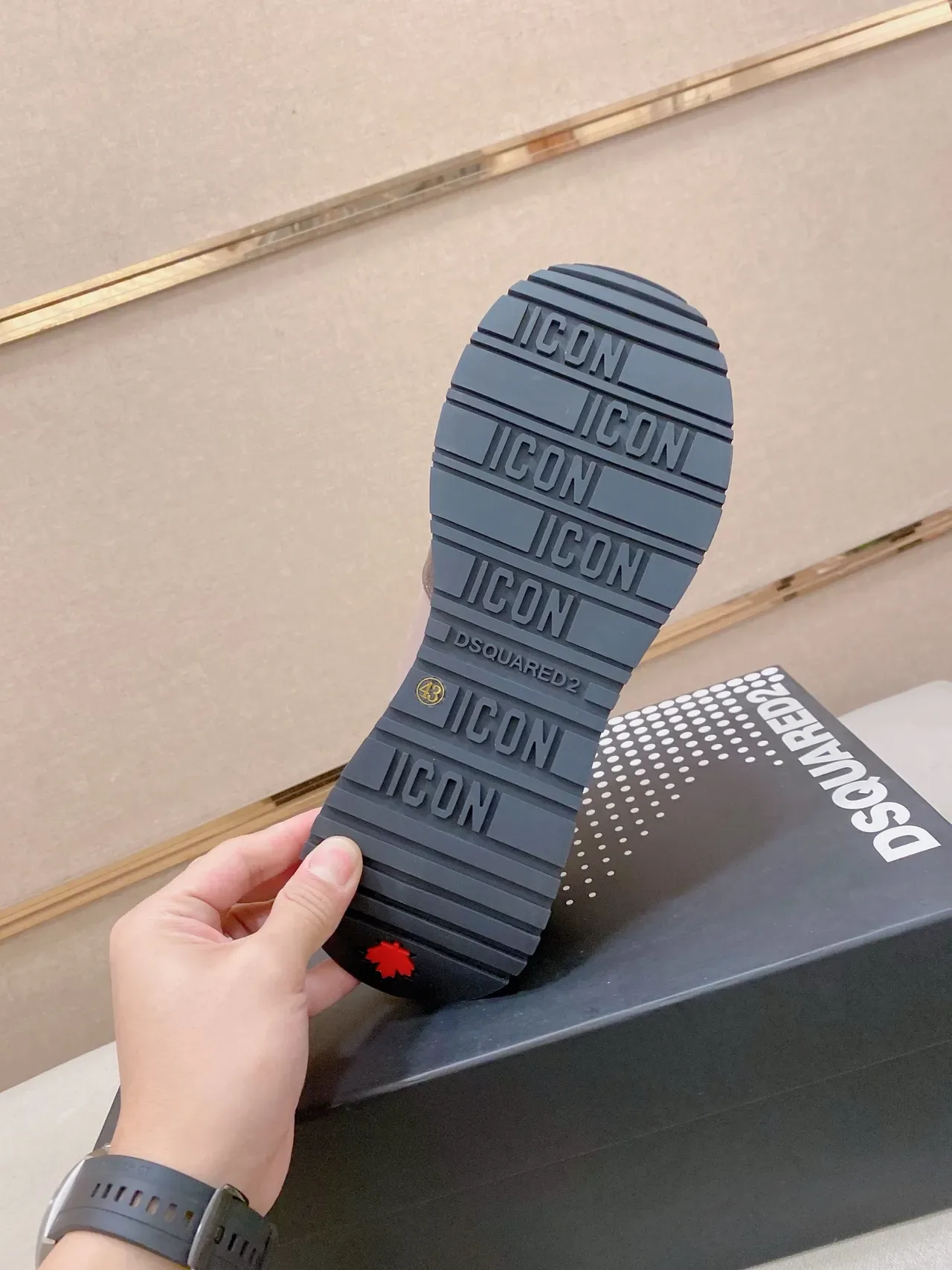 Dsquared2 ICON Rosa Polvo Marrón Azul Lifestyle Sneakers 2