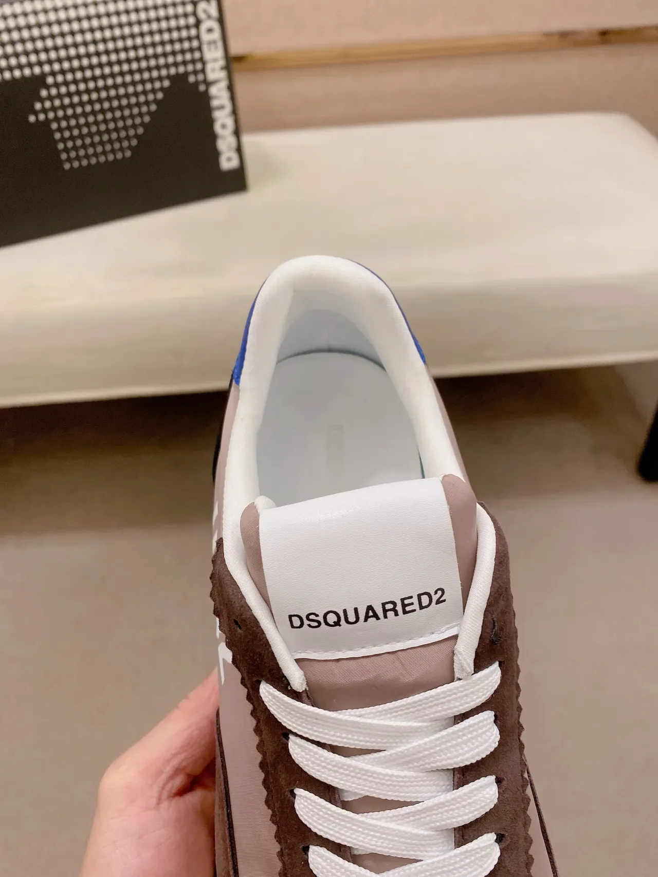 Dsquared2 ICON Rosa Polvo Marrón Azul Lifestyle Sneakers 4