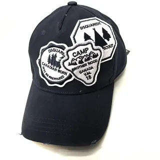Dsquared2 ICON Embroidered Patch Red Baseball Cap 2
