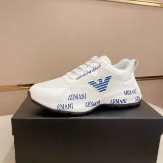 Emporio Armani লোগো ভারী সাদা এবং নেভি লাইফস্টাইল স্নিকার
