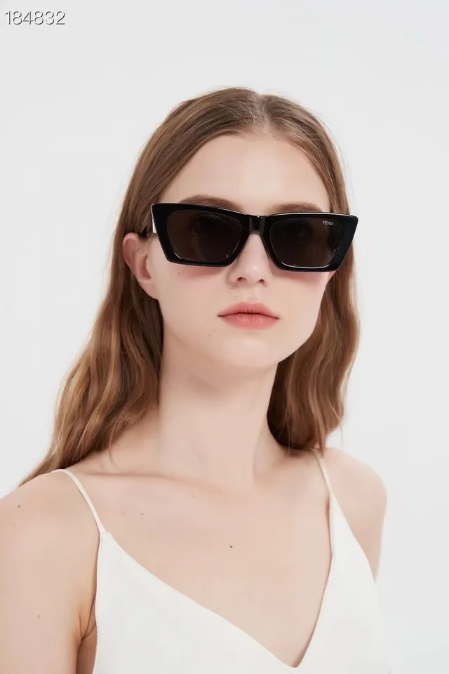 Fendi Gray Purple Angular Rectangular Frame Translucent Acetate Sunglasses 6