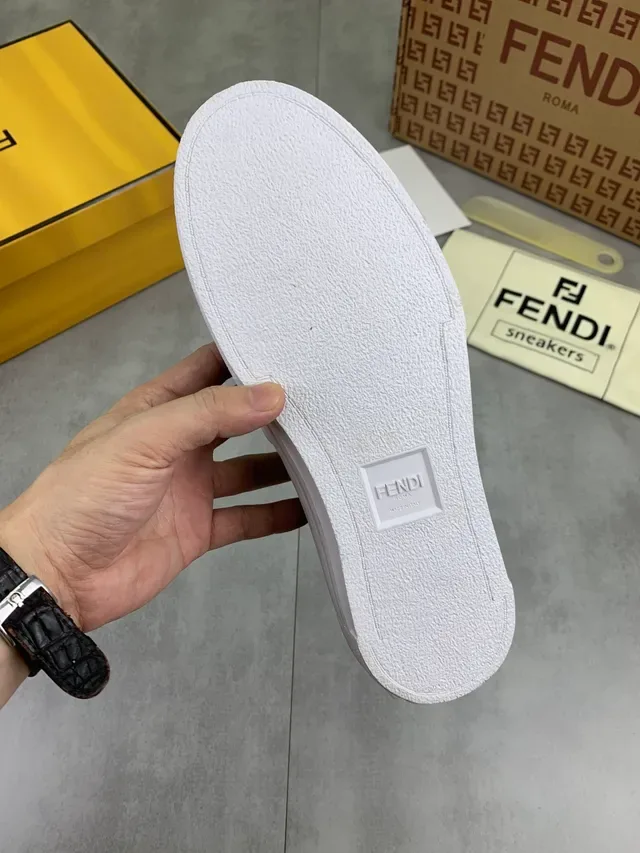 Fendi Monster Eye Suede Slip-On Lifestyle Sneakers 2