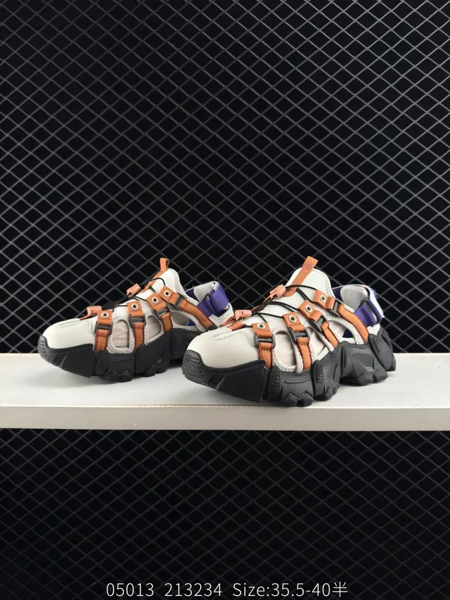Fila Fusion Bianco San Blanc Noir Orange Violet Sandales Casual 6