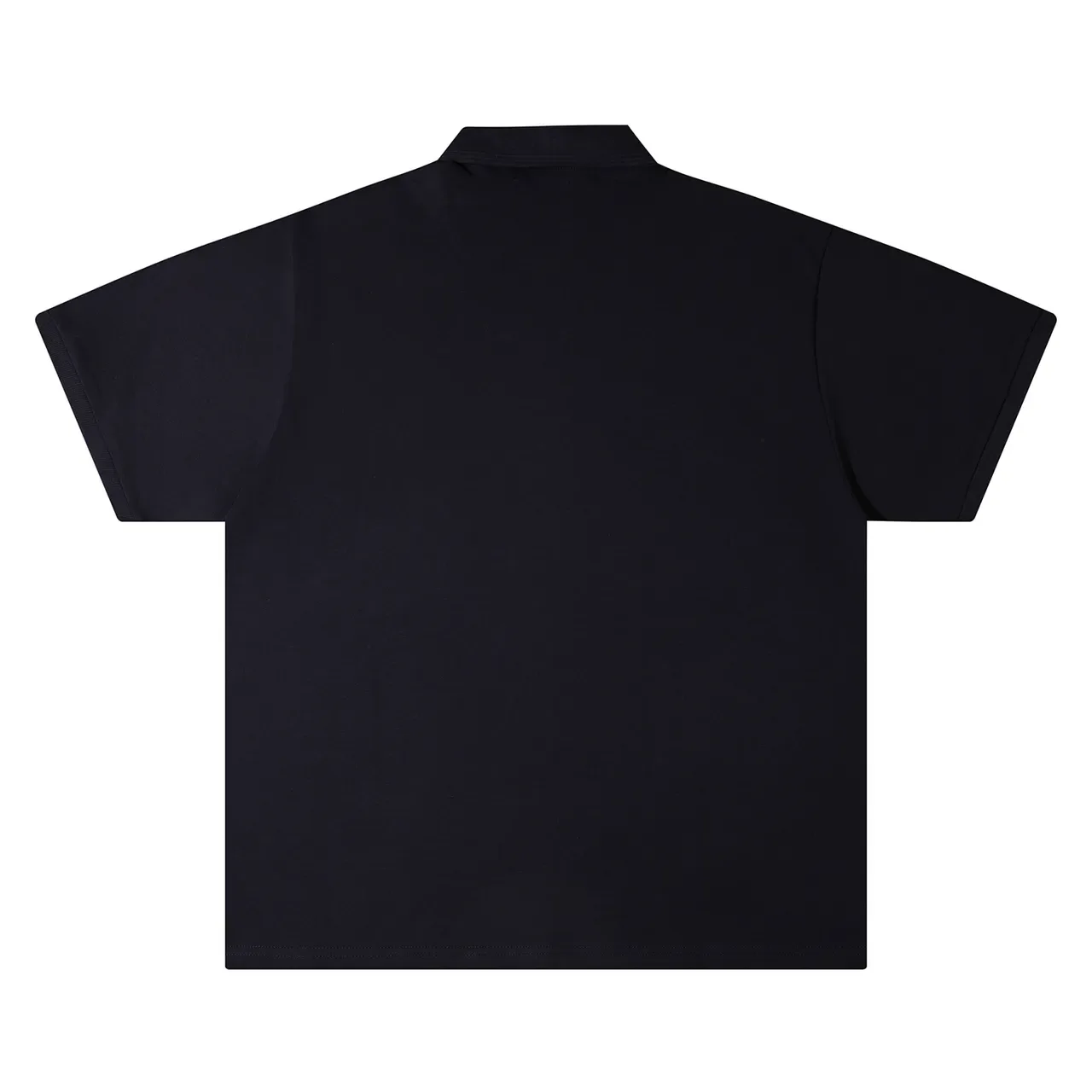 Gallery Dept Polo Shirt Preto Marinho Logo Bordado 7