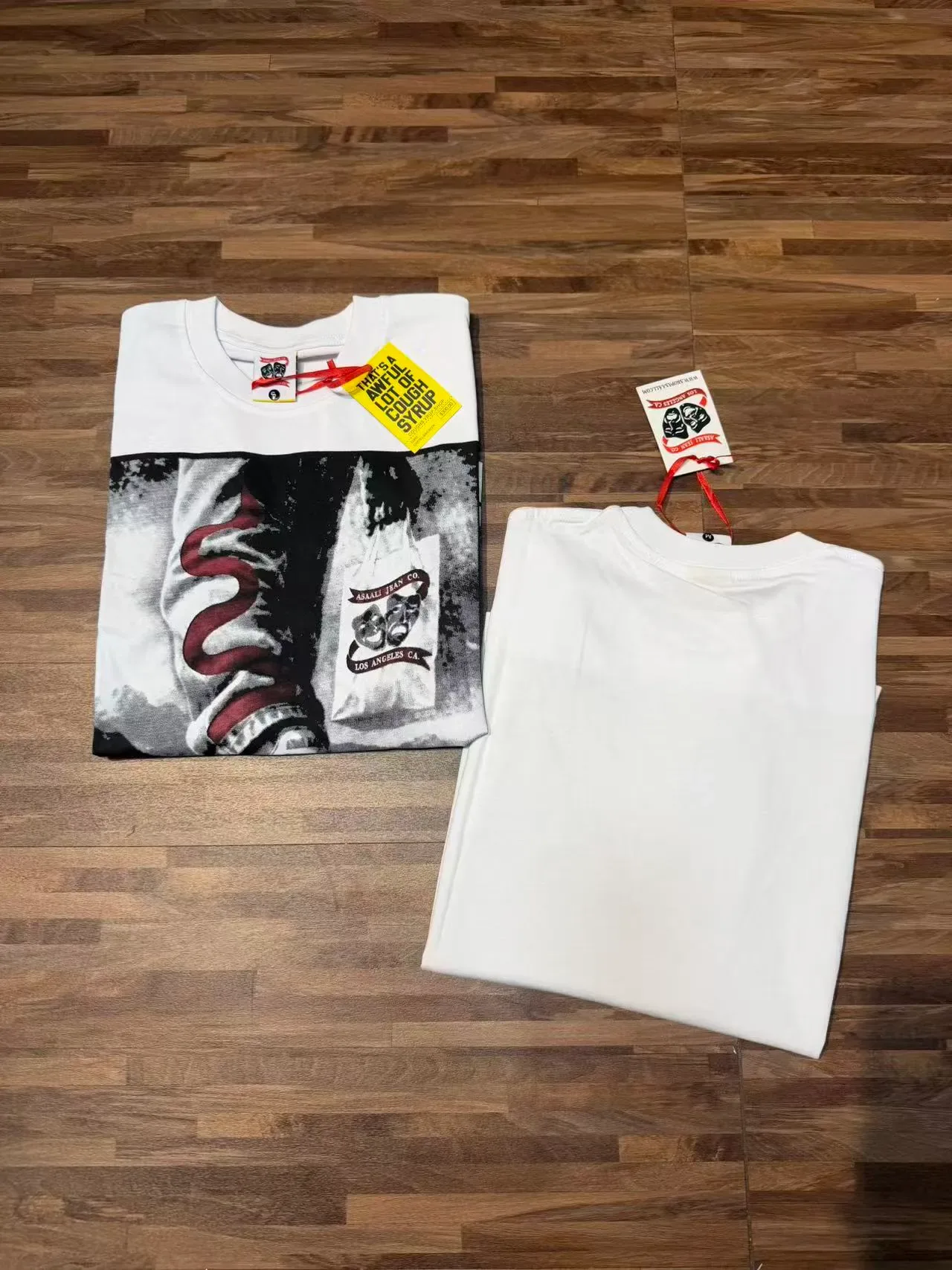 ASAALI Graphic-Print Oversized White T-Shirt 4