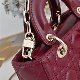 Beige Quilted Top-Handle Chain Strap Bow Accent Boston Bag 15