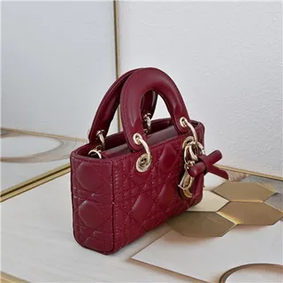 Beige Quilted Top-Handle Chain Strap Bow Accent Boston Bag 17