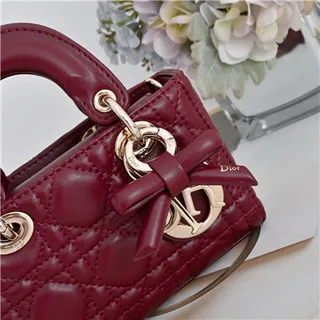 Beige Quilted Top-Handle Chain Strap Bow Accent Boston Bag 18