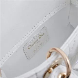 Beige Quilted Top-Handle Chain Strap Bow Accent Boston Bag 20