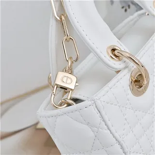 Beige Quilted Top-Handle Chain Strap Bow Accent Boston Bag 24