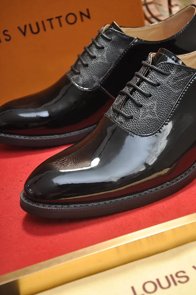 Zapatos Oxford Negro Marrón Cuero Patentado Texturizado Cuartos Alto Brillo 2