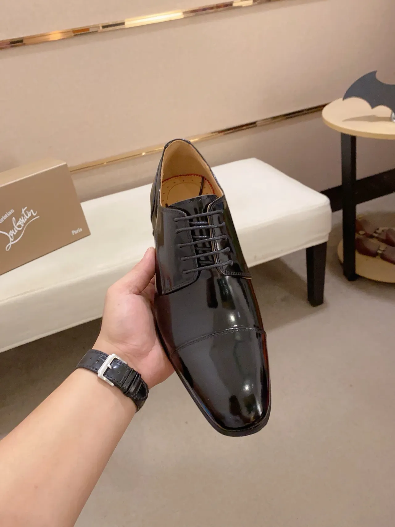 Chaussure Oxford à bout cap noir 2