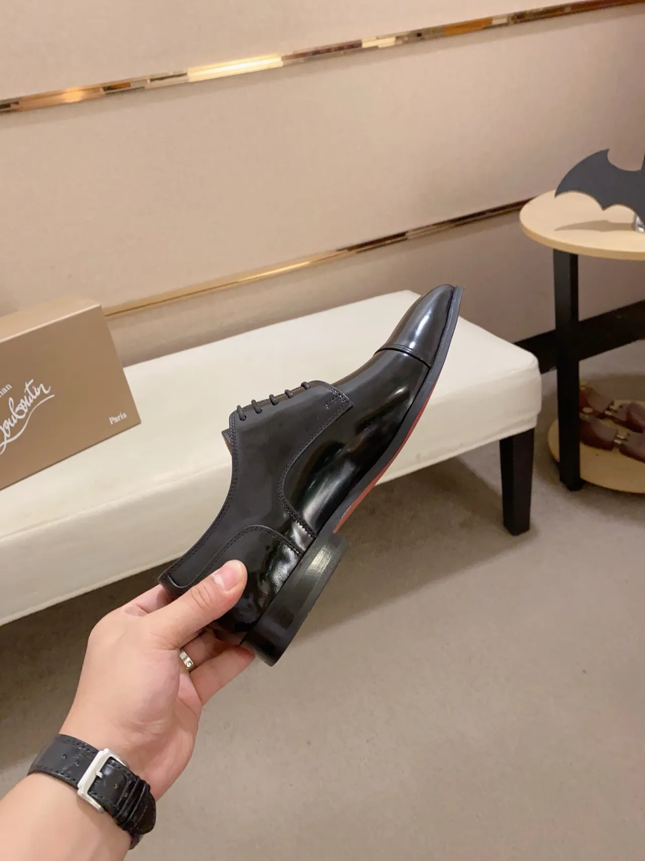 Chaussure Oxford à bout cap noir 5