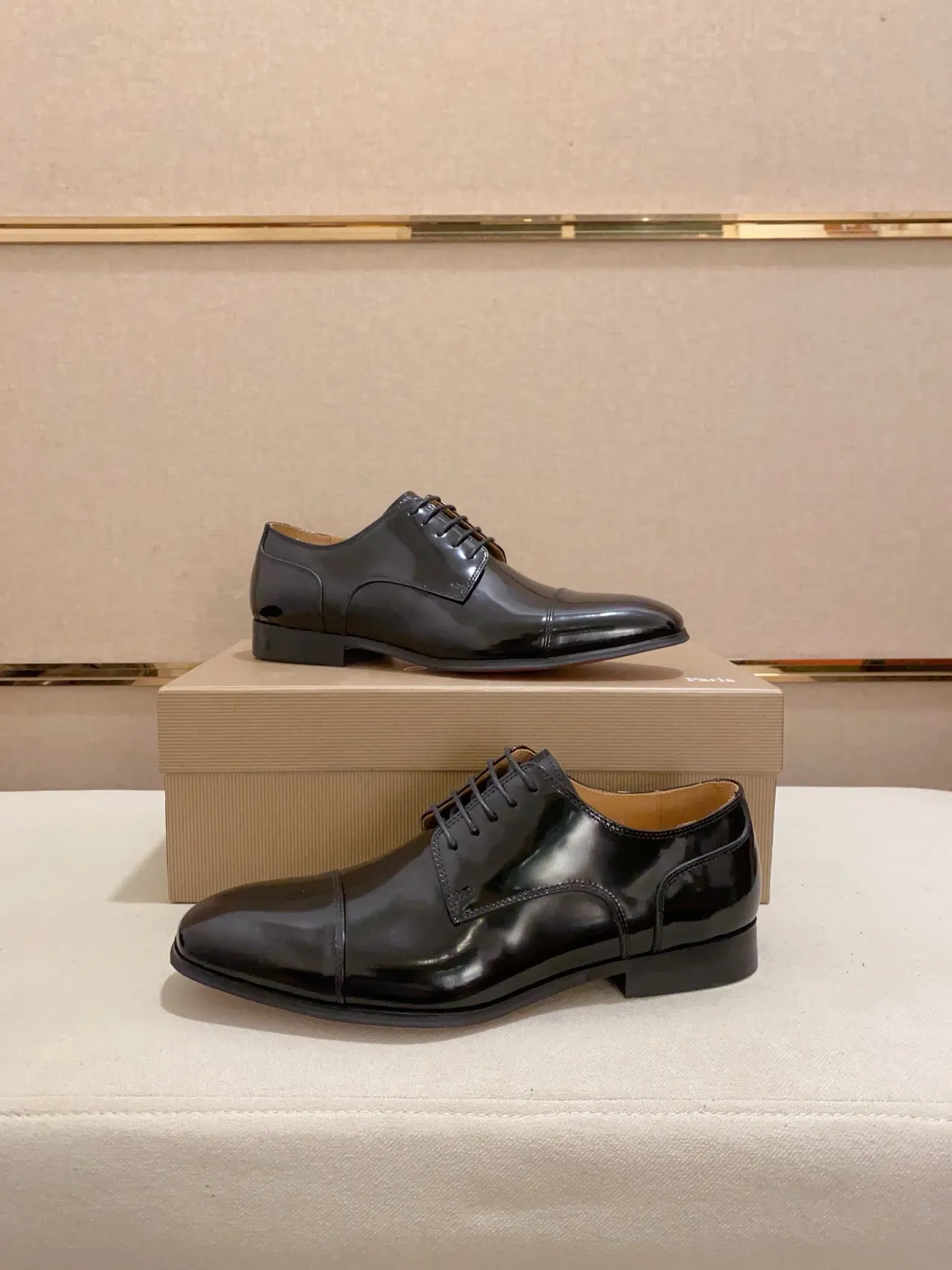 Chaussure Oxford à bout cap noir 7