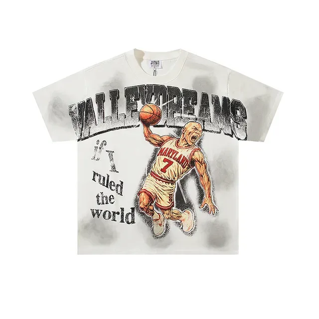 Black Graphic Basketball Illustration T-Shirt 6