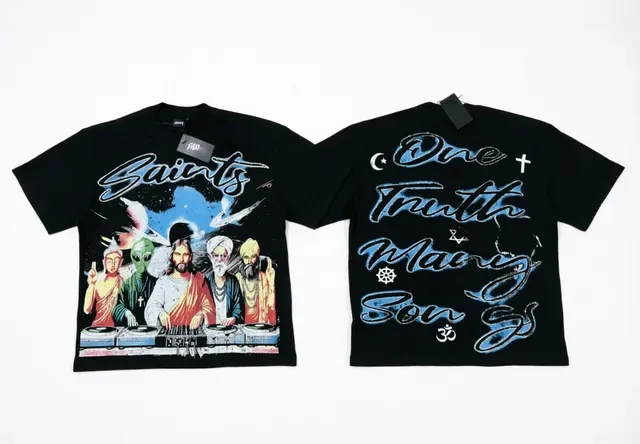 Black Graphic Print Oversized T-Shirt 2