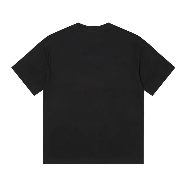 Black Oversized Graphic-Print Horror Art T-Shirt 4