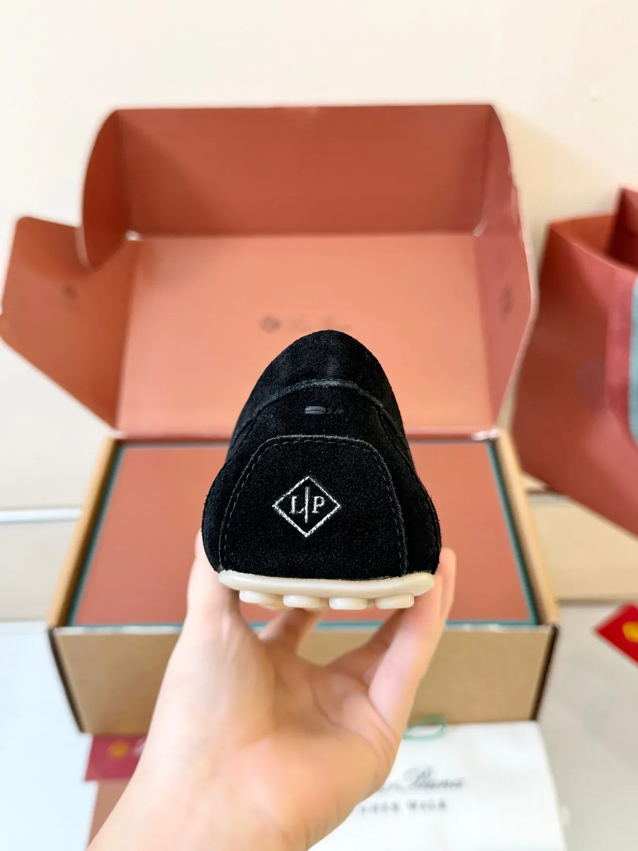 Black Suede Penny Strap Loafer 4