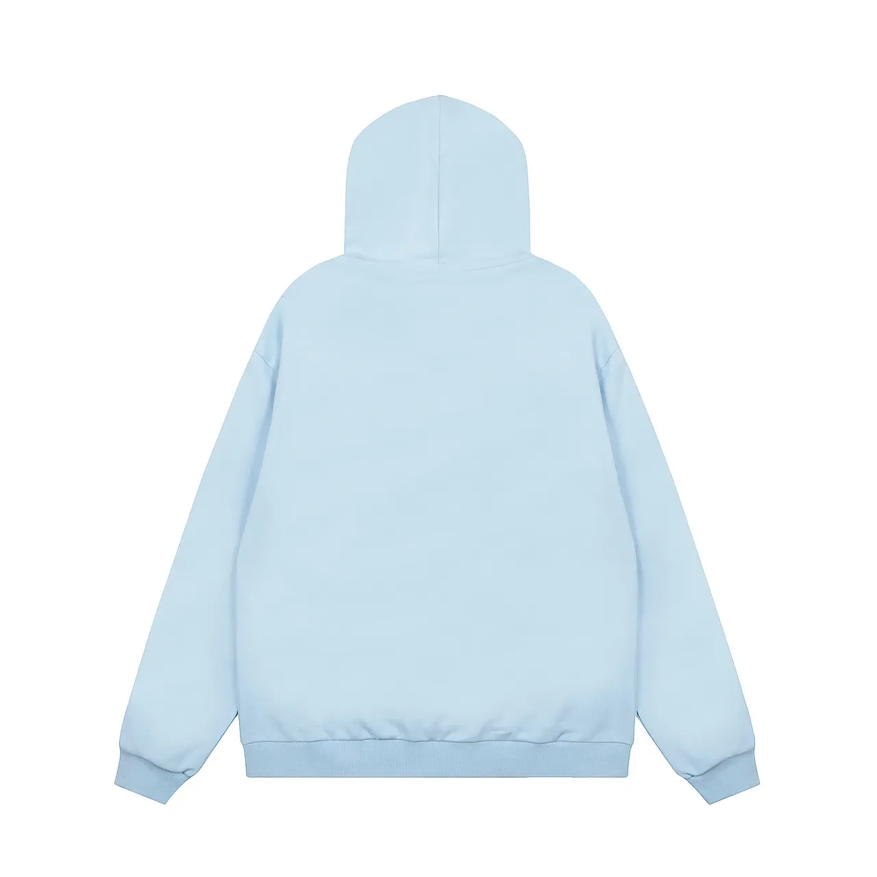 Tracksuit Oversized Hoodie Bleu et Jaune Imprimé Graphique Araignée 3
