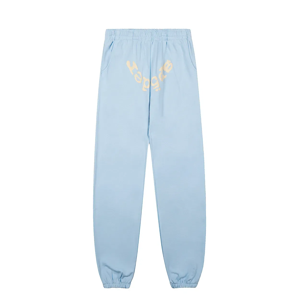Tracksuit Oversized Hoodie Bleu et Jaune Imprimé Graphique Araignée 4