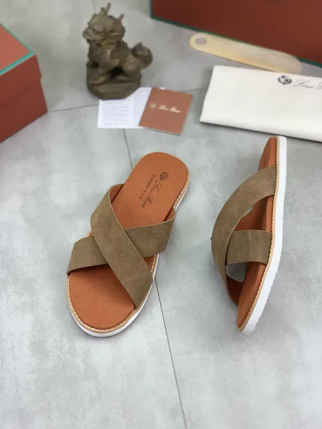 Sandales casuales marron beige à brides croisées 12