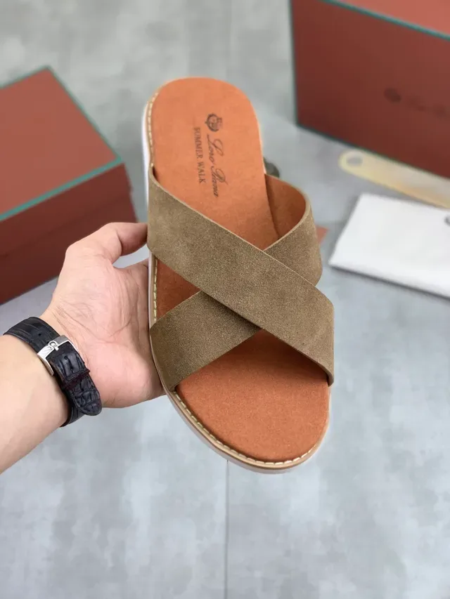 Sandales casuales marron beige à brides croisées 17