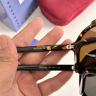 Brown Beige Tortoiseshell Acetate Temples Gradient Lenses Sunglasses