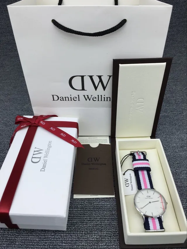 Daniel Wellington White Navy Minimalist Dial NATO Strap Quartz Watch 5