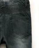 بناطيل قصيرة جينز داكنة مغسولة distressed 2