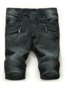 بناطيل قصيرة جينز داكنة مغسولة distressed 5