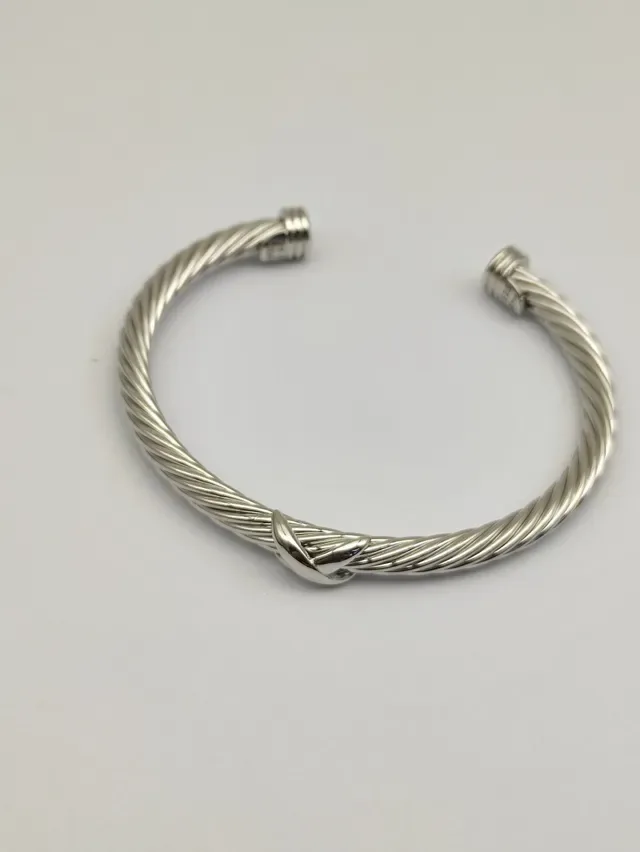David Yurman Cable Classics Twisted Silver Knot Bracelet 5