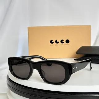 Garrett Leight California Optical نظارات شمسية سوداء مستطيلة