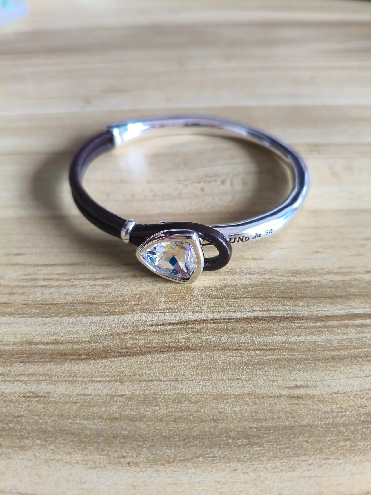 Gold and Silver Tone Teardrop Stone Open-Cuff Bracelets 12