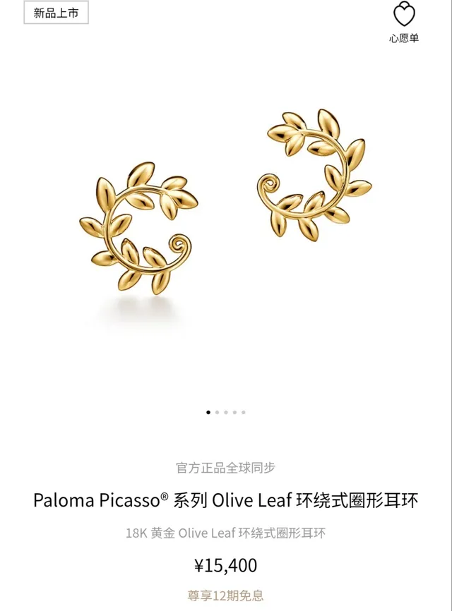 Gold Silver Leaf-Motif Hoop-Style Earrings 9
