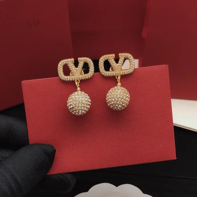 Gold-Tone Pavé Crystal Geometric Dangling Ball Earrings 6