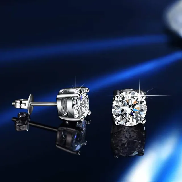 GRA Moissanite Cushion-Cut Halo Ring Set Silver Tone Rings 22