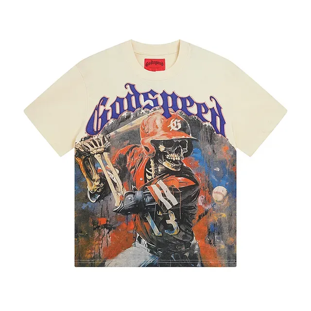 Camiseta oversized de estampa gráfica frente e verso 2