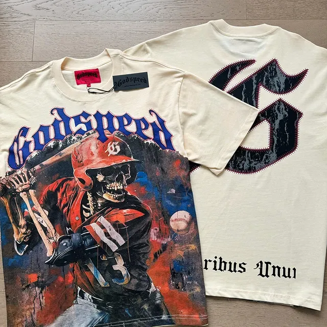 Camiseta oversized de estampa gráfica frente e verso 4
