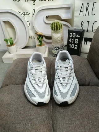Gray and Silver Glitter Mesh Chunky Platform Sneakers 10