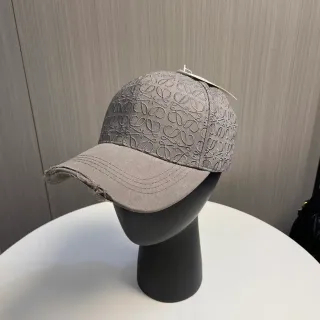 灰色刺绣单字母结构棒球帽