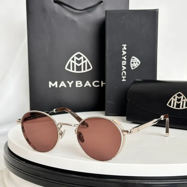 MAYBACH Round Metal Frame Gradient Lens Sunglasses 7